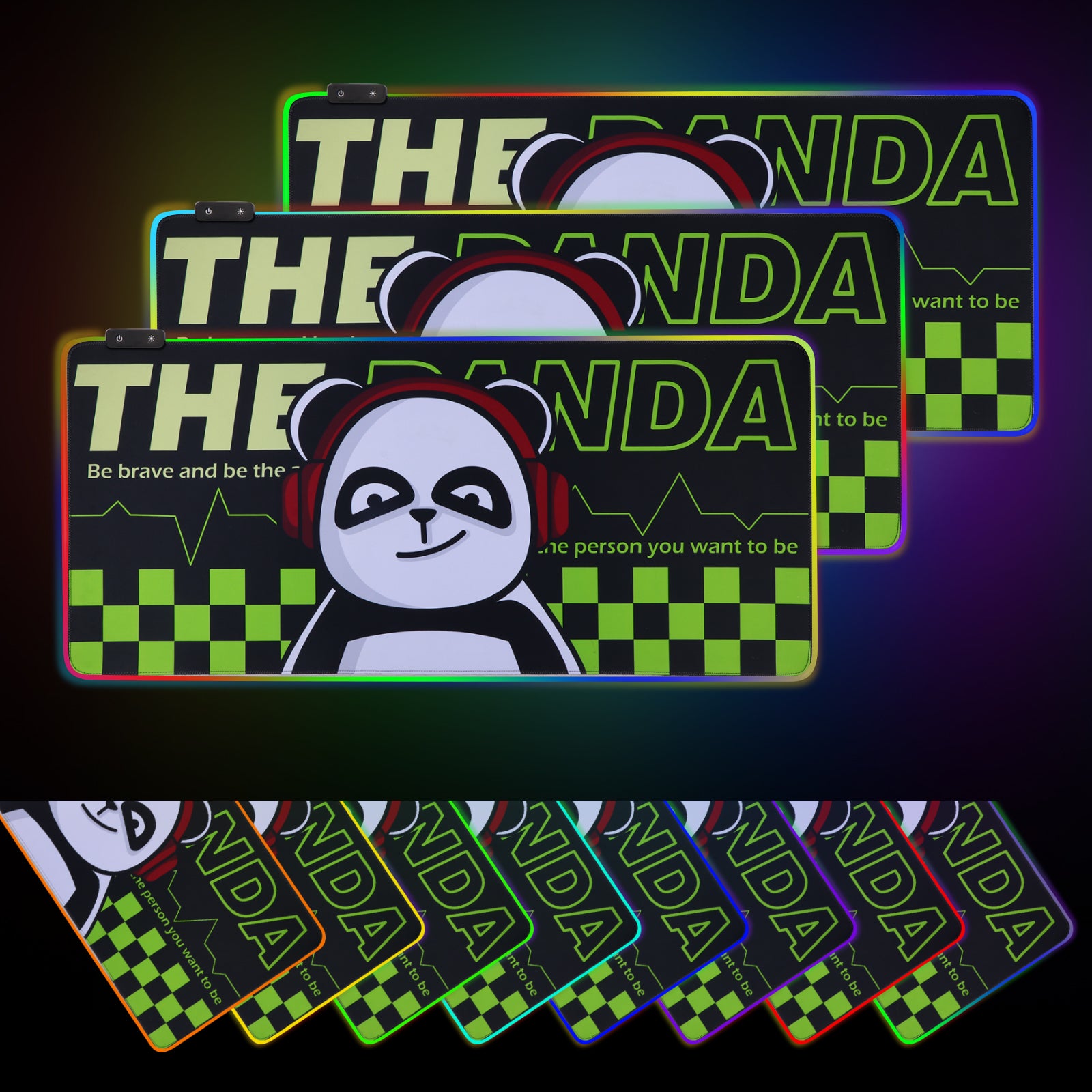 EPOMAKER Cyber Panda Gaming Desk Mat