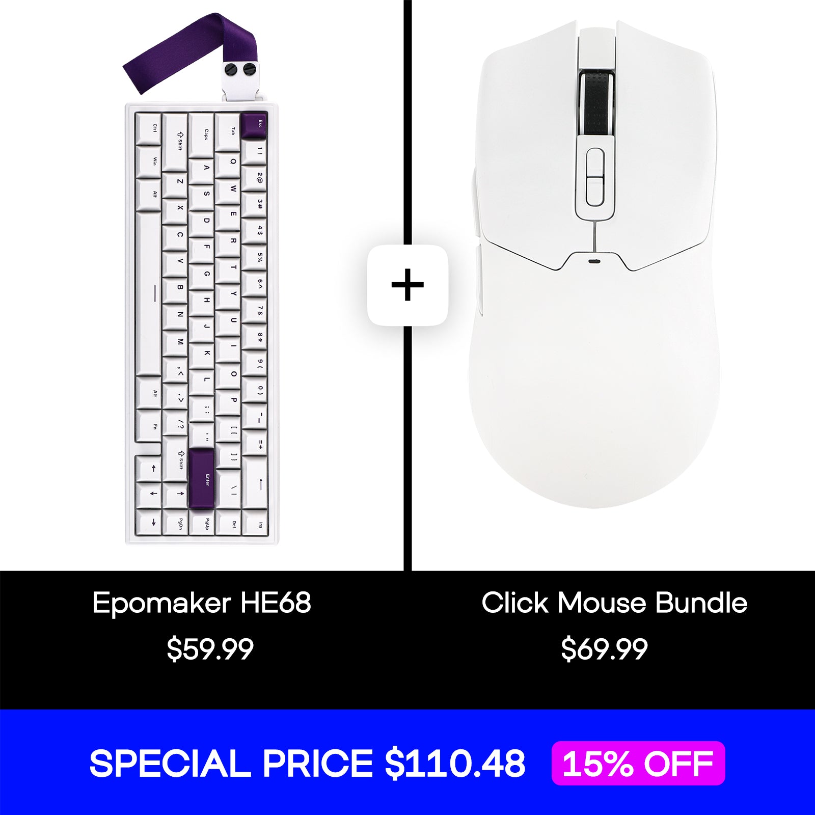 Epomaker HE68 Keyboard & Mouse Combo