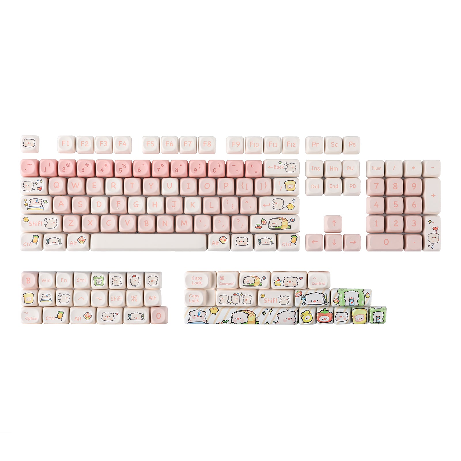 Pink Piggy Keycaps Set by Epomaker