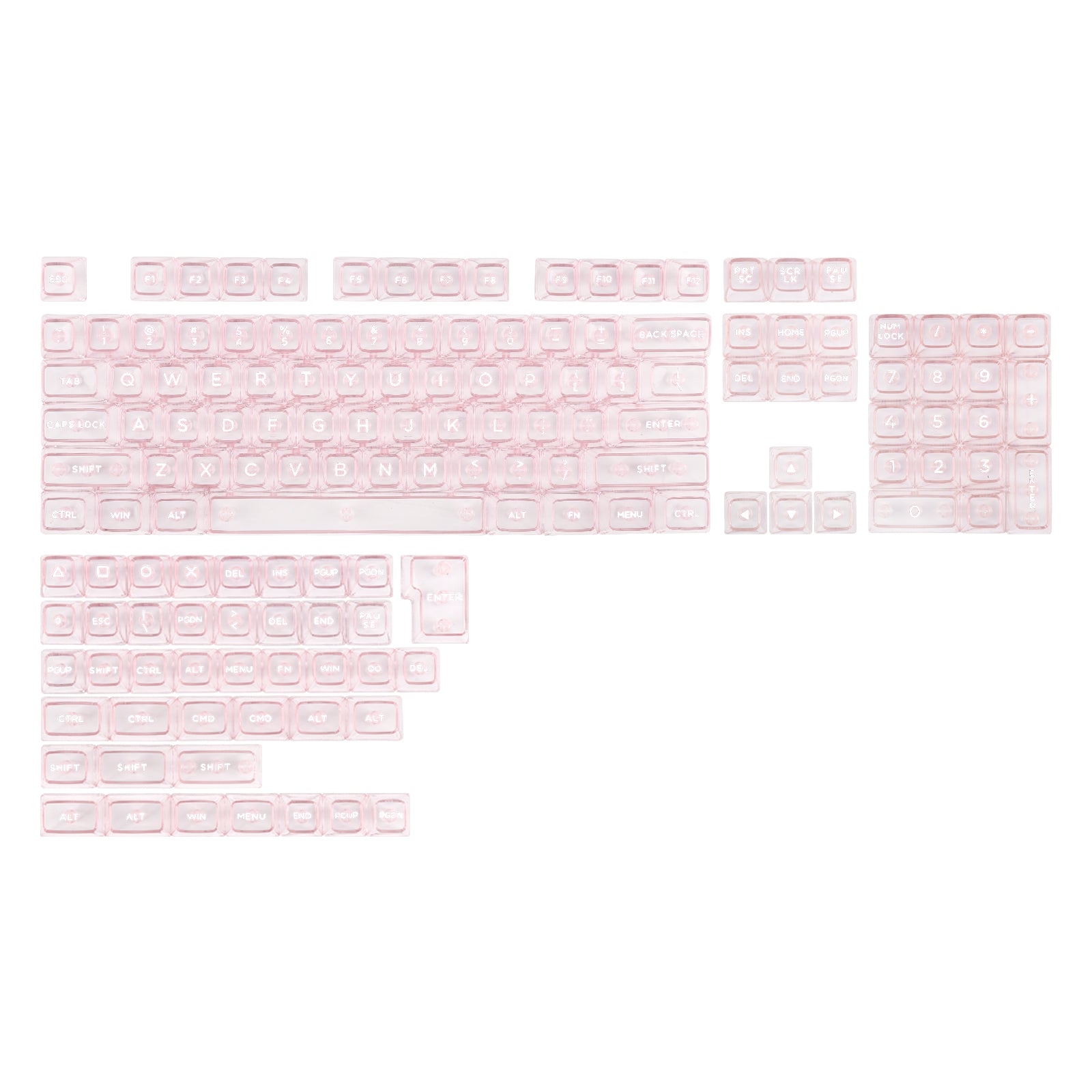 Clear PC Keycaps by KiiBOOM for Custom Builds
