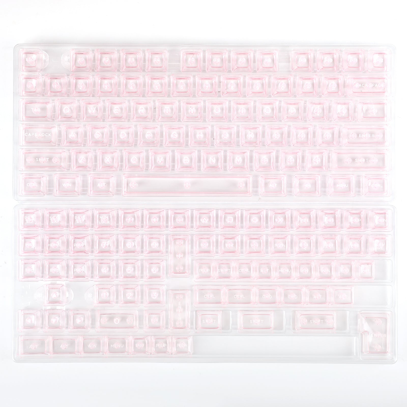 Clear PC Keycaps by KiiBOOM for Custom Builds