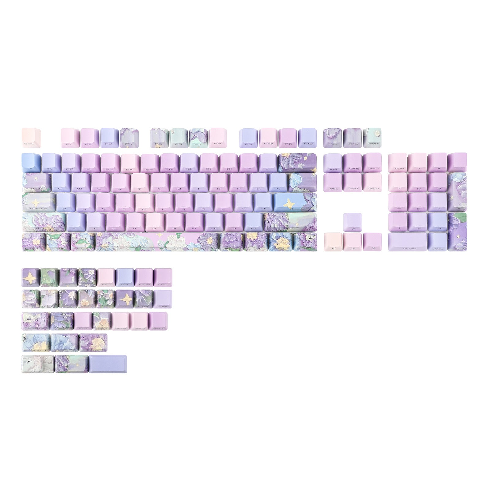 Violet Keycaps for Mechanical Keyboards