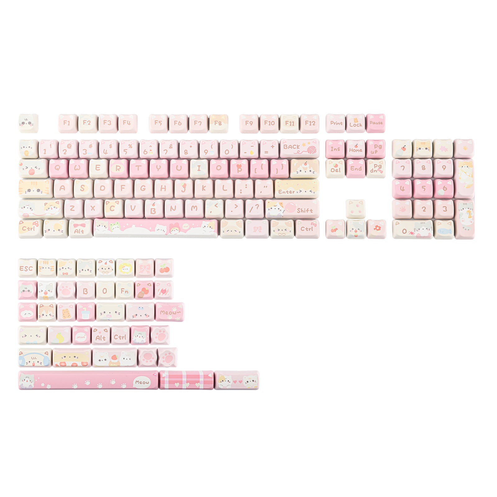 KiiBOOM Meow Meow Keycaps for Custom Keyboards