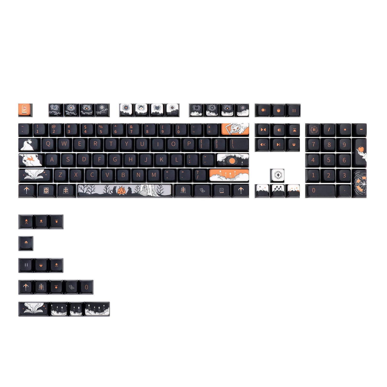 Dark Fairy Pudding Keycaps for Custom Keyboards